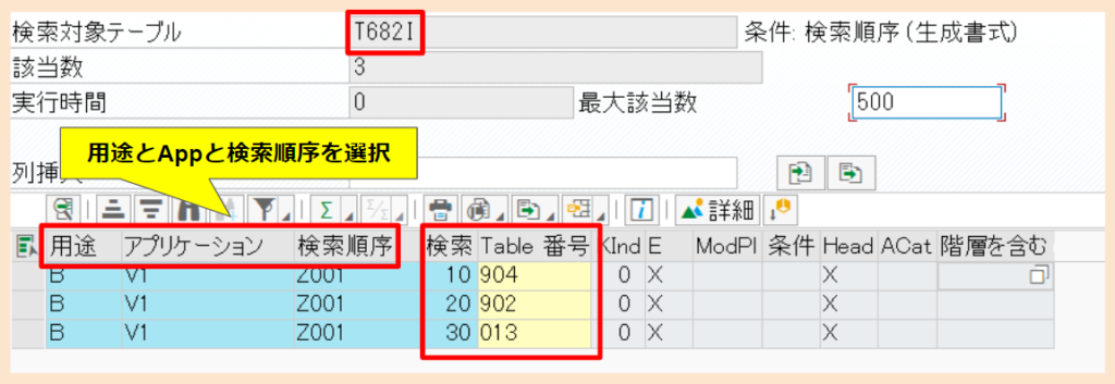 SAP-Screen B-Table