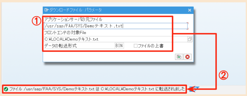 SAP CG3Yの操作手順
