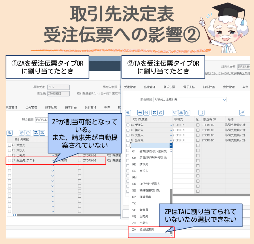 取引先決定表比較結果