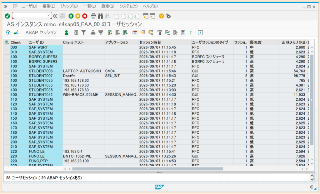 SAP SM04