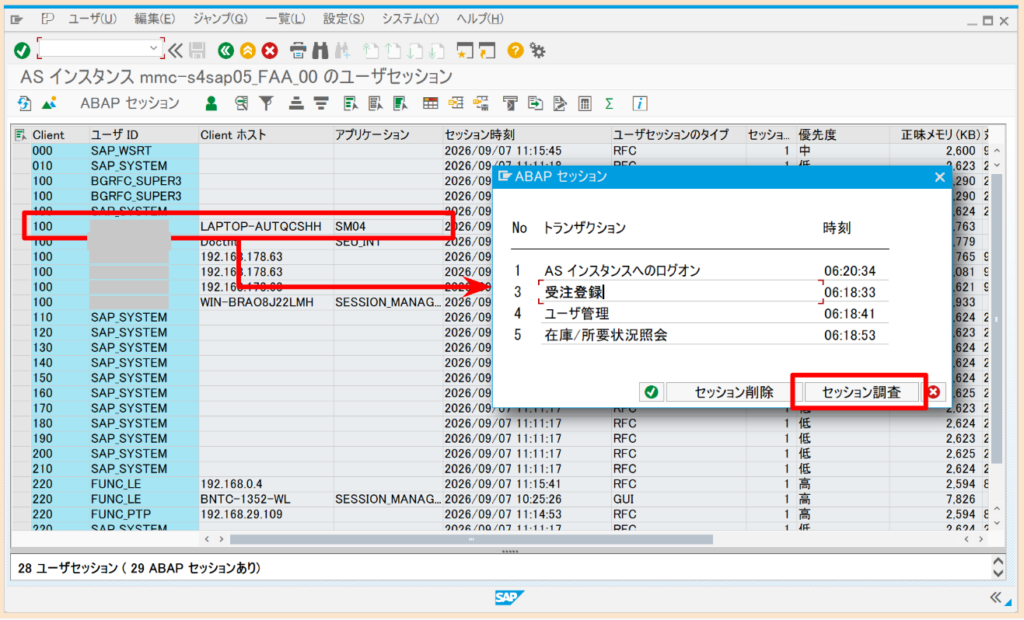SAP SM04