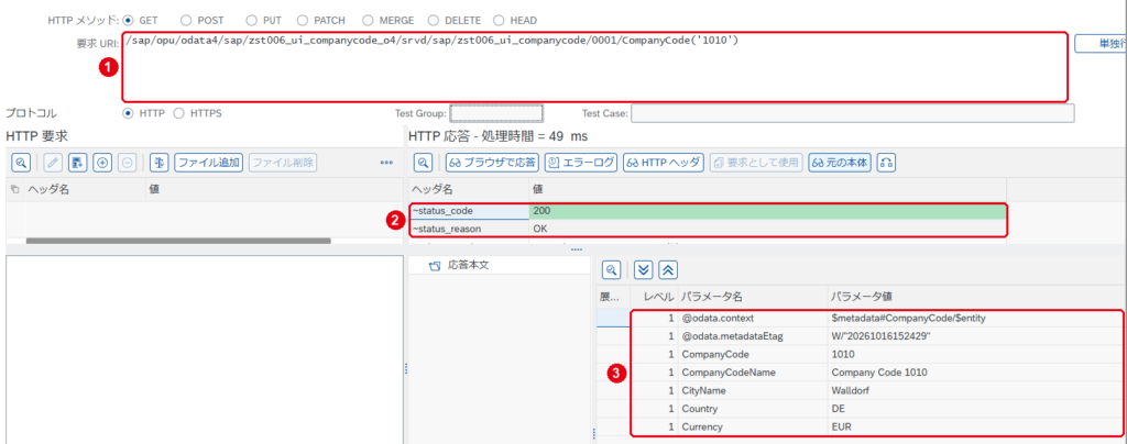 SAP Gateway クライアント